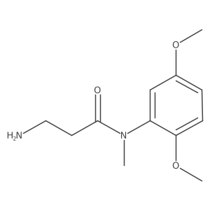 3-Amino-N-(2,5-dimethoxyphenyl)-N-methylpropanamide结构式