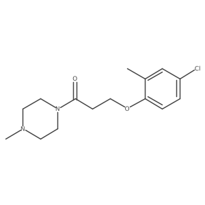 Piperazine,1-[3-(4-chloro-2-methylphenoxy)-1-oxopropyl]-4-methyl-结构式