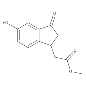 methyl (5-hydroxy-3-oxo-2,3-dihydro-1H-inden-1-yl)acetate Structure