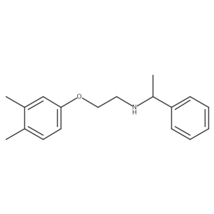 N-[2-(3,4-Dimethylphenoxy)ethyl]-1-phenyl-1-ethanamine Structure