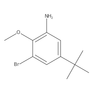 3-Bromo-5-tert-butyl-2-methoxyaniline结构式