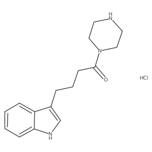 4-(1H-Indol-3-YL)-1-(piperazin-1-YL)butan-1-one hydrochloride结构式
