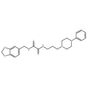 N1-(benzo[d][1,3]dioxol-5-ylmethyl)-N2-(3-(4-phenylpiperazin-1-yl)propyl)oxalamide Structure