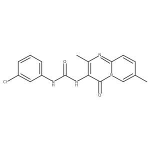 1-(3-chlorophenyl)-3-(2,7-dimethyl-4-oxo-4H-pyrido[1,2-a]pyrimidin-3-yl)urea Structure