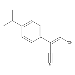 3-Hydroxy-2-(4-isopropyl-phenyl)-acrylonitrile结构式