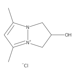 2-hydroxy-5,7-dimethyl-2,3-dihydro-1H-pyrazolo[1,2-a]pyrazol-4-ium chloride Structure