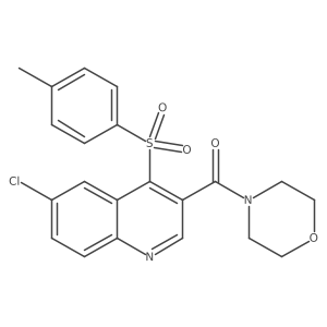 (6-Chloro-4-tosylquinolin-3-yl)(morpholino)methanone Structure