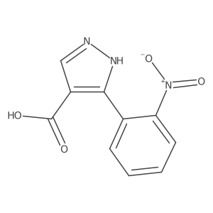 5-(2-nitrophenyl)-1H-pyrazole-4-carboxylic acid Structure