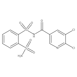 5,6-dichloro-N-(2-sulfamoylphenylsulfonyl)nicotinamide Structure