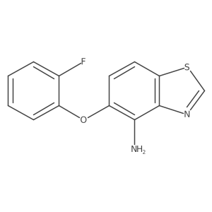 4-Benzothiazolamine, 5-(2-fluorophenoxy)-结构式