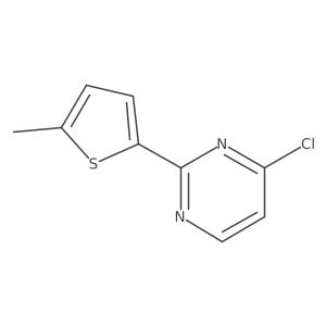 4-Chloro-2-(5-methylthiophen-2-yl)pyrimidine结构式