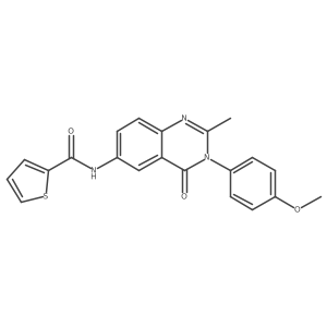 N-[3-(4-methoxyphenyl)-2-methyl-4-oxo-3,4-dihydroquinazolin-6-yl]thiophene-2-carboxamide Structure