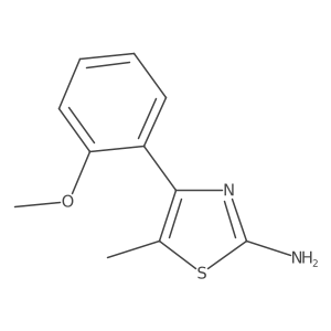 4-(2-Methoxyphenyl)-5-methylthiazol-2-ylamine结构式