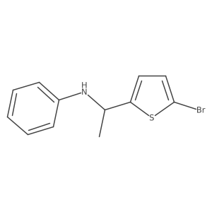 N-[1-(5-Bromothiophen-2-yl)ethyl]aniline结构式