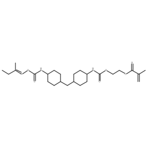 2-[[[[4-[[4-[[[[(1-Methylpropylidene)amino]oxy]carbonyl]amino]cyclohexyl]methyl]cyclohexyl]amino]carbonyl]oxy]ethyl 2-methyl-2-propenoate Structure