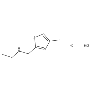 N-[(4-methyl-1,3-thiazol-2-yl)methyl]ethanamine dihydrochloride结构式