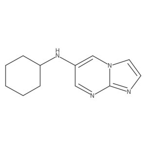 N-cyclohexylimidazo[1,2-a]pyrimidin-6-amine结构式