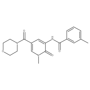 3-methyl-N-(1-methyl-5-(morpholine-4-carbonyl)-2-oxo-1,2-dihydropyridin-3-yl)benzamide Structure