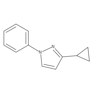 3-cyclopropyl-1-phenyl-1H-pyrazole结构式