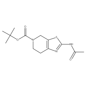 tert-butyl 2-acetamido-6,7-dihydro-4H-thiazolo[5,4-c]pyridine-5-carboxylate Structure