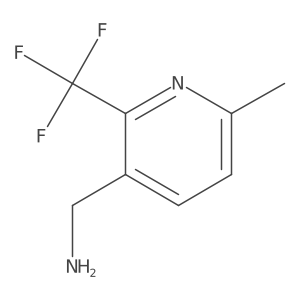 6-Methyl-2-(trifluoromethyl)-3-pyridinemethanamine Structure