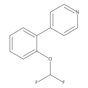 4-(2-(Difluoromethoxy)phenyl)pyridine Structure