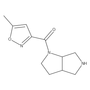 (cis-Hexahydropyrrolo[3,4-b]pyrrol-1(2H)-yl)(5-methylisoxazol-3-yl)methanone Structure