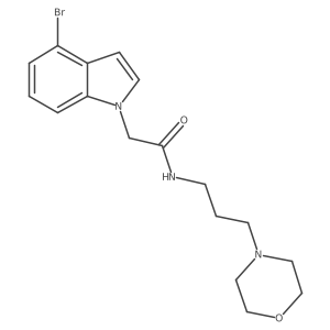 2-(4-bromo-1H-indol-1-yl)-N-[3-(morpholin-4-yl)propyl]acetamide Structure