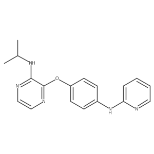n-Isopropyl-3-(4-(pyridin-2-ylamino)phenoxy)pyrazin-2-amine结构式