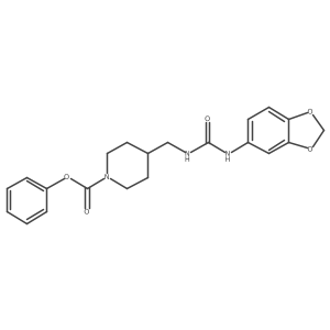 phenyl 4-({[(2H-1,3-benzodioxol-5-yl)carbamoyl]amino}methyl)piperidine-1-carboxylate Structure