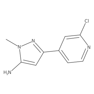 3-(2-Chloropyridin-4-yl)-1-methyl-1H-pyrazol-5-amine Structure