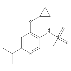 N-(4-Cyclopropoxy-6-isopropylpyridin-3-YL)methanesulfonamide结构式