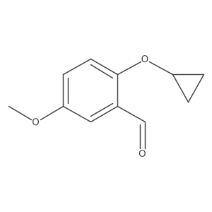 2-Cyclopropoxy-5-methoxybenzaldehyde结构式