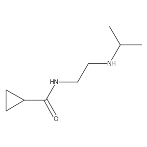 N-{2-[(propan-2-yl)amino]ethyl}cyclopropanecarboxamide结构式