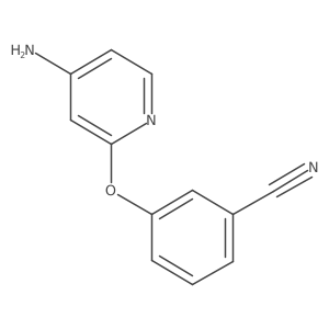 3-[(4-Amino-2-pyridinyl)oxy]benzonitrile Structure
