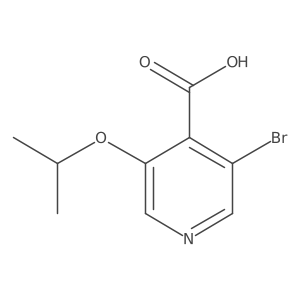 4-Pyridinecarboxylic acid, 3-bromo-5-(1-methylethoxy)- Structure