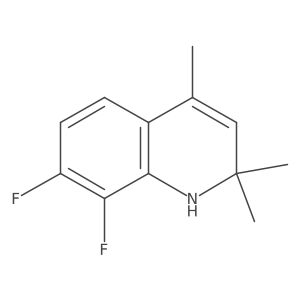 7,8-difluoro-2,2,4-trimethyl-1H-quinoline结构式