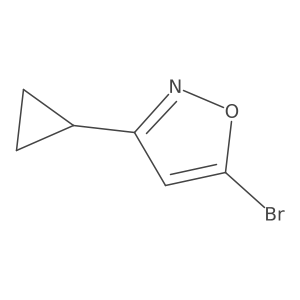 5-Bromo-3-cyclopropyl-isoxazole结构式