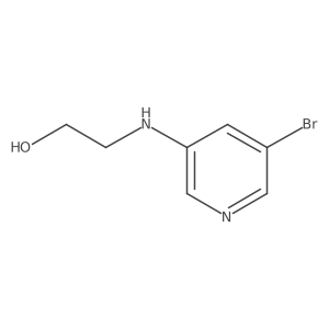 2-[(5-Bromopyridin-3-yl)amino]ethan-1-ol结构式