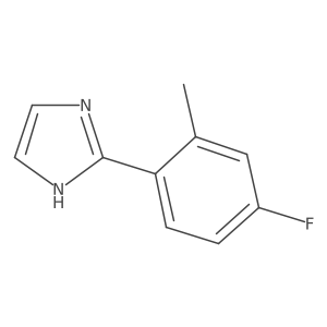 1H-Imidazole, 2-(4-fluoro-2-methylphenyl)- Structure