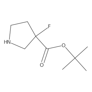 Tert-butyl 3-fluoropyrrolidine-3-carboxylate Structure
