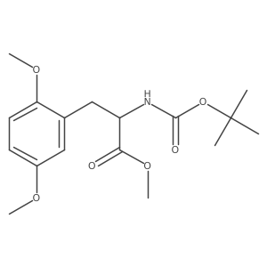 Methyl 2-((tert-butoxycarbonyl)amino)-3-(2,5-dimethoxyphenyl)propanoate结构式
