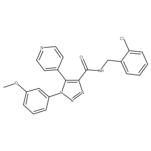 N-(2-chlorobenzyl)-1-(3-methoxyphenyl)-5-(pyridin-4-yl)-1H-1,2,3-triazole-4-carboxamide Structure
