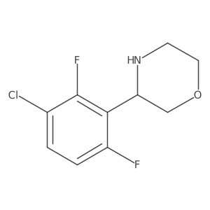3-(3-Chloro-2,6-difluorophenyl)morpholine Structure