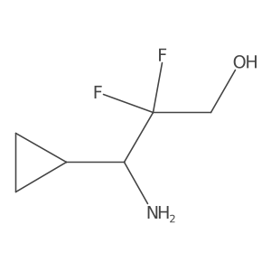 3-Amino-3-cyclopropyl-2,2-difluoropropan-1-ol Structure