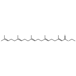 Ethyl (e,e,e,e)-geranylfarnesoate结构式