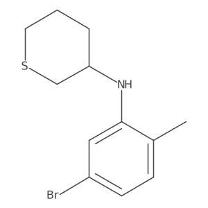 N-(5-bromo-2-methylphenyl)thian-3-amine Structure