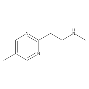 Methyl[2-(5-methylpyrimidin-2-YL)ethyl]amine结构式