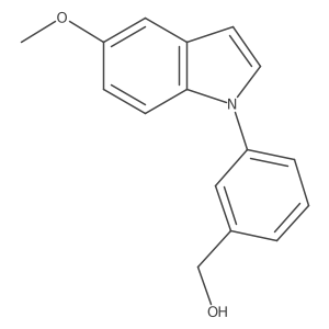 (3-(5-Methoxy-1H-indol-1-yl)phenyl)methanol结构式