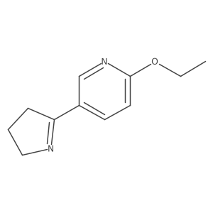 5-(3,4-Dihydro-2H-pyrrol-5-yl)-2-ethoxypyridine结构式
